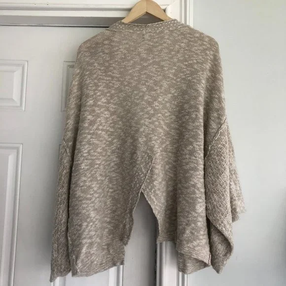 Free People Cardigan Sweater Open Front Kimono Slv - Picture 3 of 5
